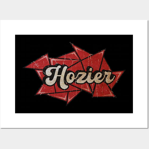 Hozier - Red Diamond Wall Art by G-THE BOX